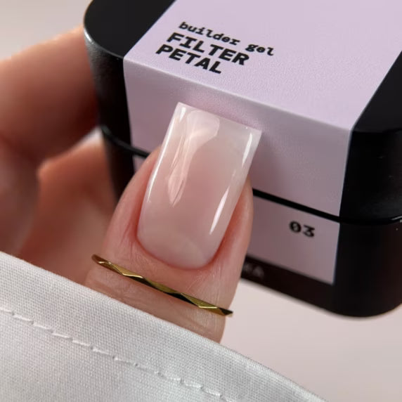 BIBLIOTEKA Builder Gel № 03 Petal FILTER – Soft Pink, 15 ml