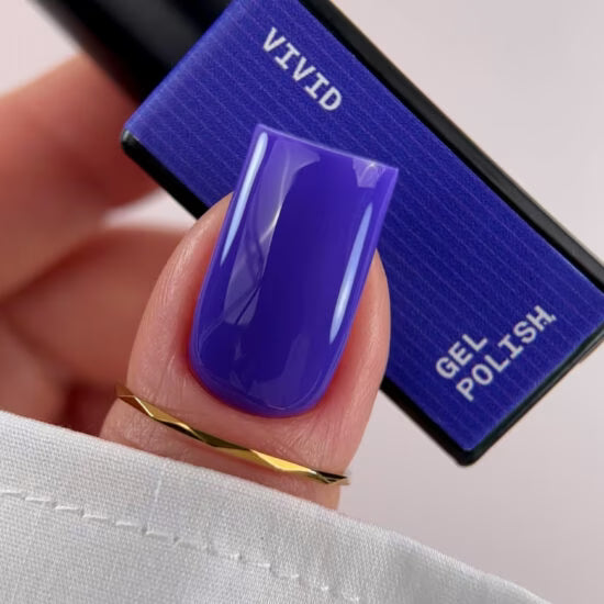 BIBLIOTEKA Gel Polish No. 65 Vivid – Neon Violet, 10 ml