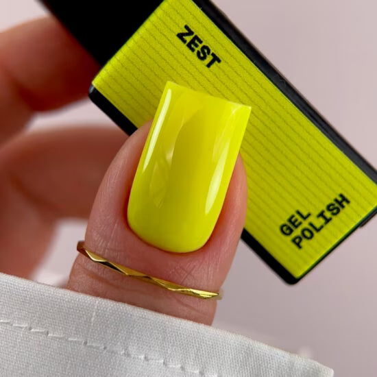 BIBLIOTEKA Gel Polish No. 69 Zest – Soft Neon Yellow, 10 ml