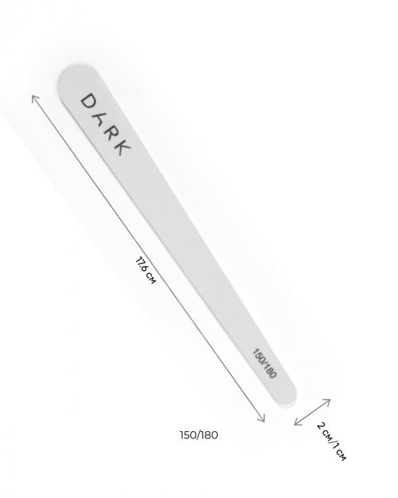 DARK nail files set - drop, 10 pcs (150/180 grit)