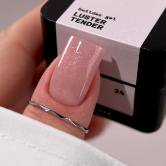 BIBLIOTEKA Builder Gel № 24 LUSTER Tender – Soft with shimmer, 15 ml.