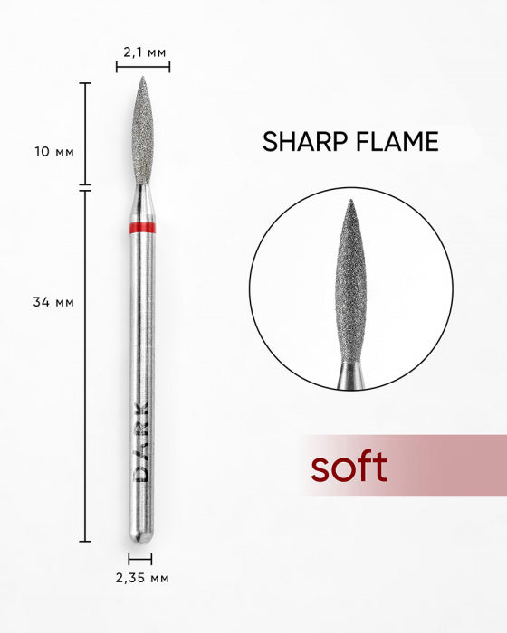DARK Drill Bit Sharp Flame 2.1x10 mm (red)